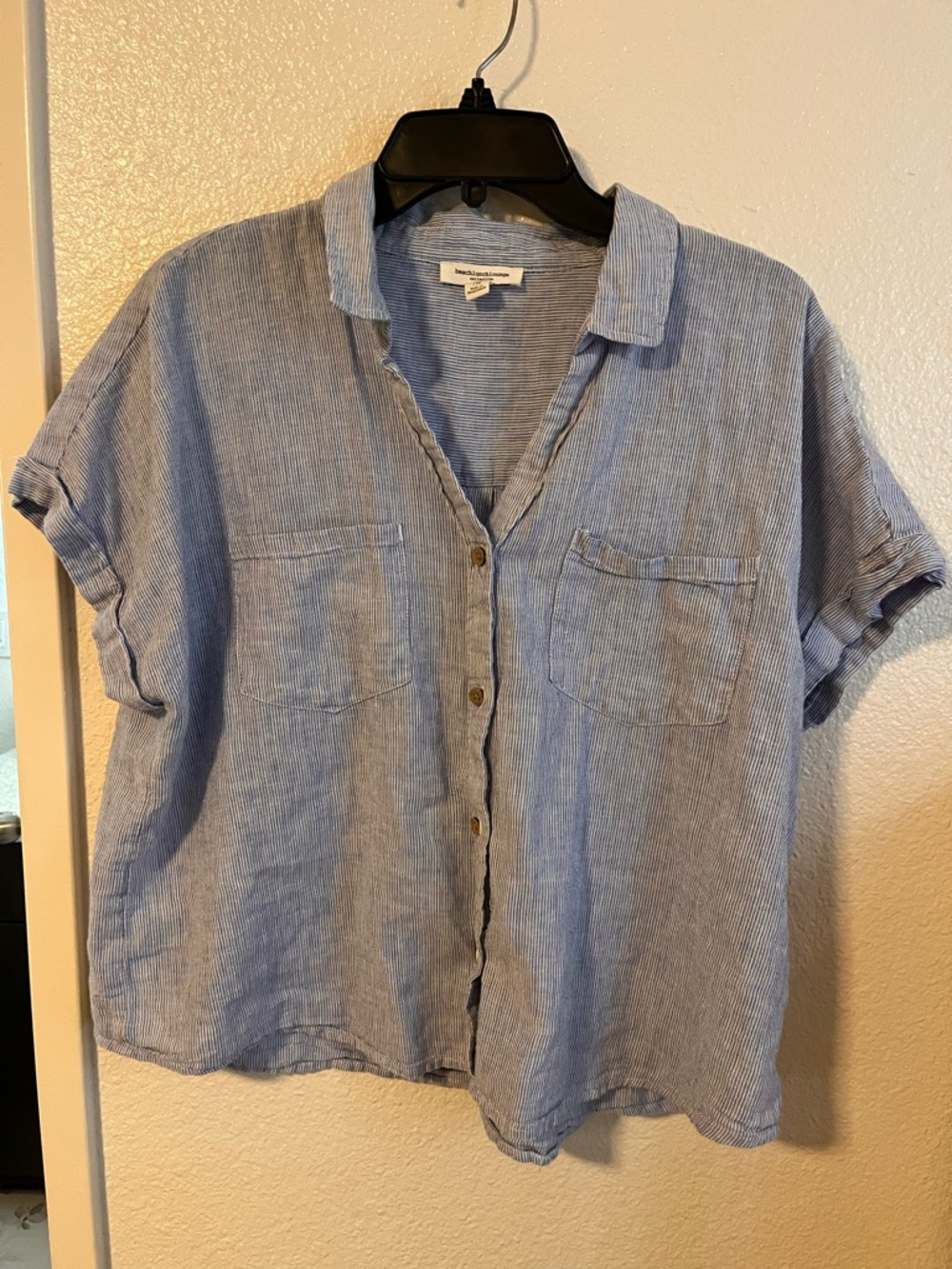 Beach Lunch Lounge Beach Cover Up Button Down Shirt
